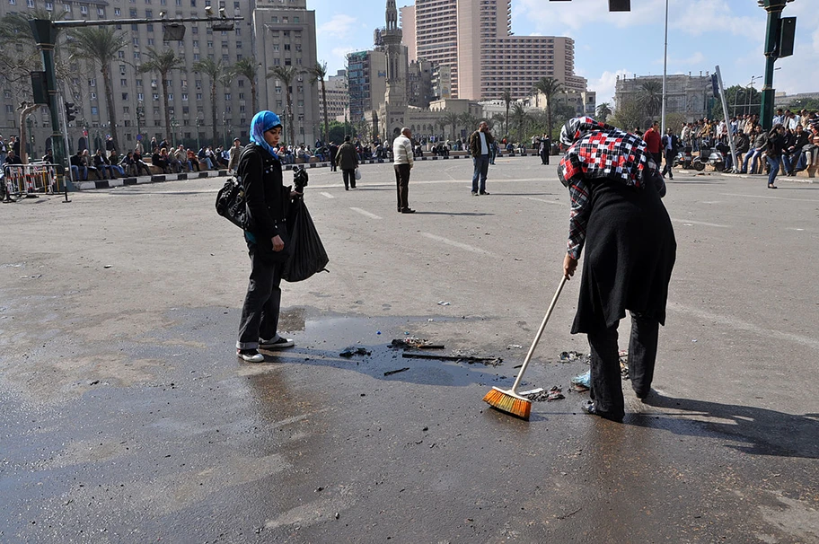 Protest on Tahrir 30. janvier 2011.