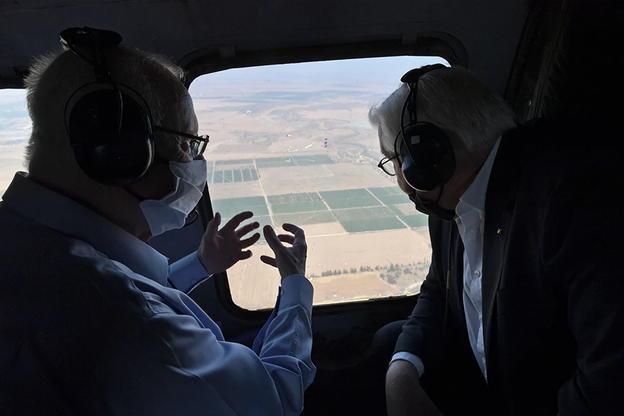 Frank-Walter Steinmeier (rechts), Juli 2021.