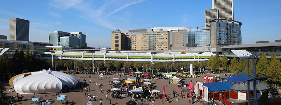 Panorama der Frankfurter Buchmesse 2018.
