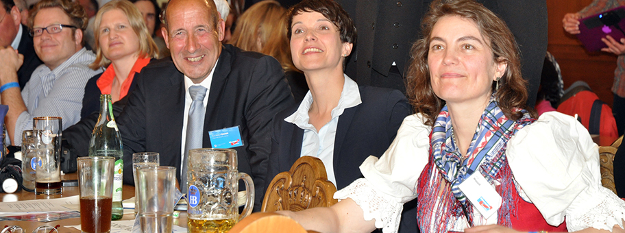 Frauke Petry bei einer Kundgebung der AfD im Münchner Hofbräukeller, 2016.