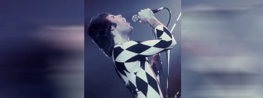 Freddie Mercury in New Haven, November 1977.
