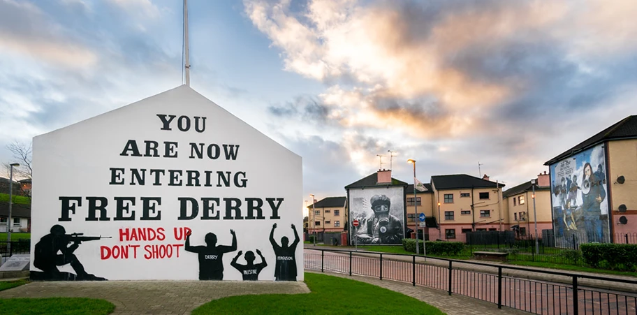 Free Derry Corner in Nordirland.