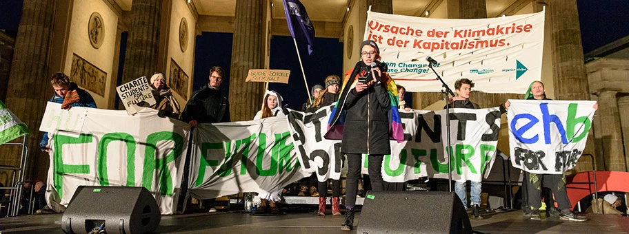 FridaysForFuture Demonstration in Berlin, November 2019.