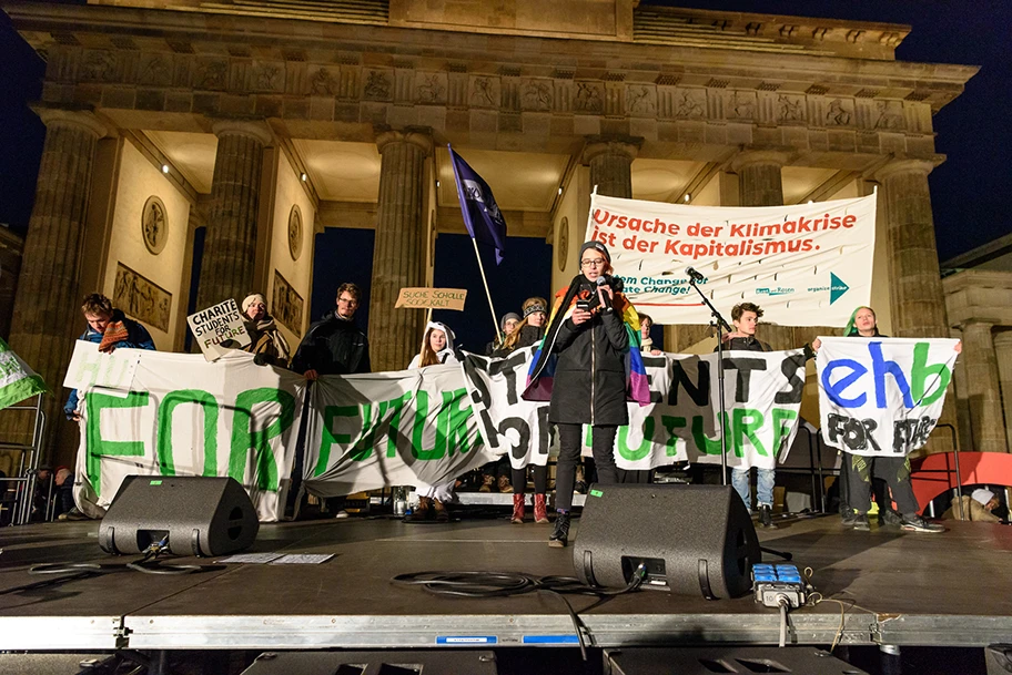 FridaysForFuture Demonstration in Berlin, November 2019.