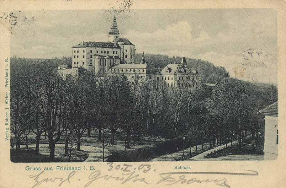 Schloss Friedland i. Böhmen galt als Vorlage für Kafkas Roman «Das Schloss».