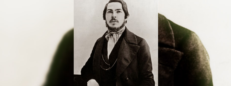 Friedrich Engels im Alter von 25 Jahren (1845).