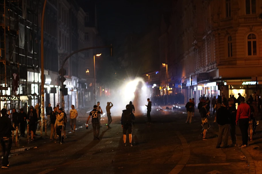 G20-Proteste in Hamburg, Juli 2017.