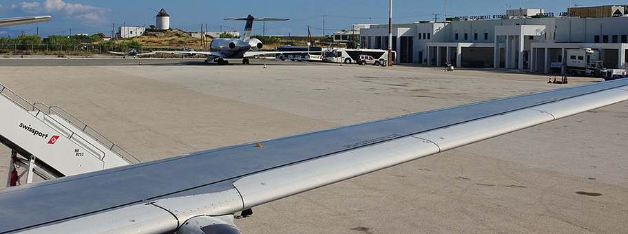Der rentable Flughafen von Mykonos: Gehört jetzt deutschen Bundesländern.