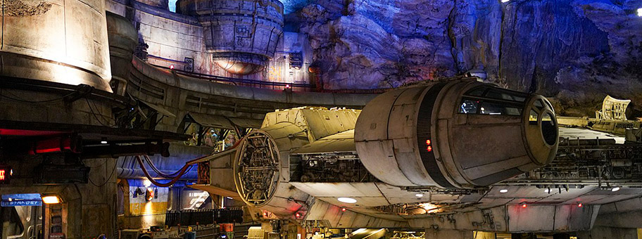 Star WarsKulisse im Disneyland.