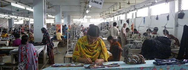 Kleiderfabrik in Bangladesch, Juli 2011.