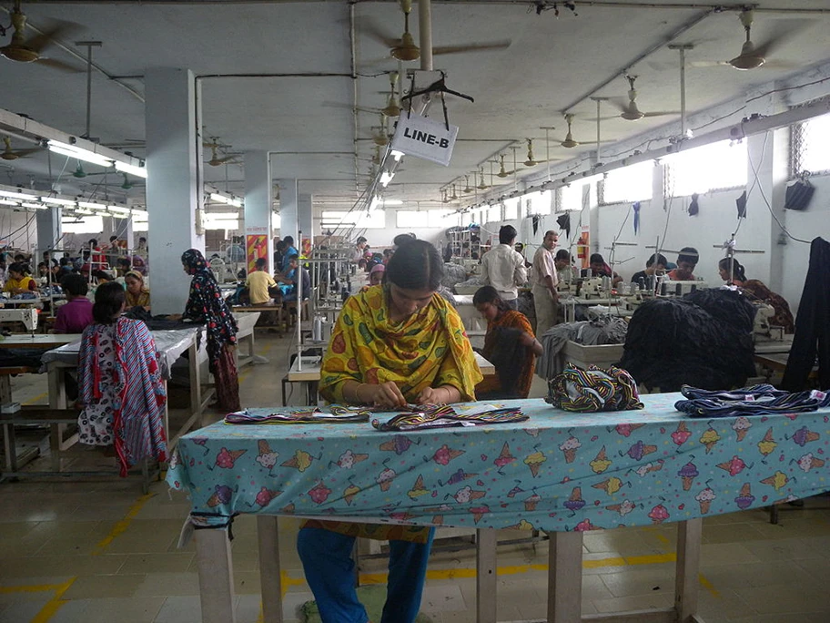 Kleiderfabrik in Bangladesch, Juli 2011.