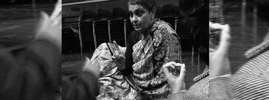 Gayatri Chakravorty Spivak am Goldsmiths College an der Universität von London, 2007.