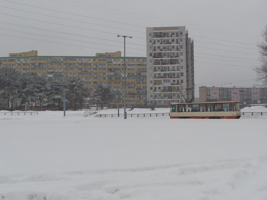 Gdańsk - Zaspa. Endstation der Tramlinie.