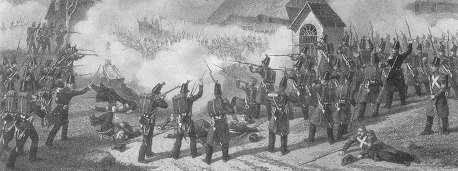 Sonderbundskrieg in der Schweiz. Das Gefecht von Geltwil am 12. November 1847.