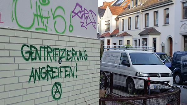 Gentrifizierung in Bremen, Oktober 2020.