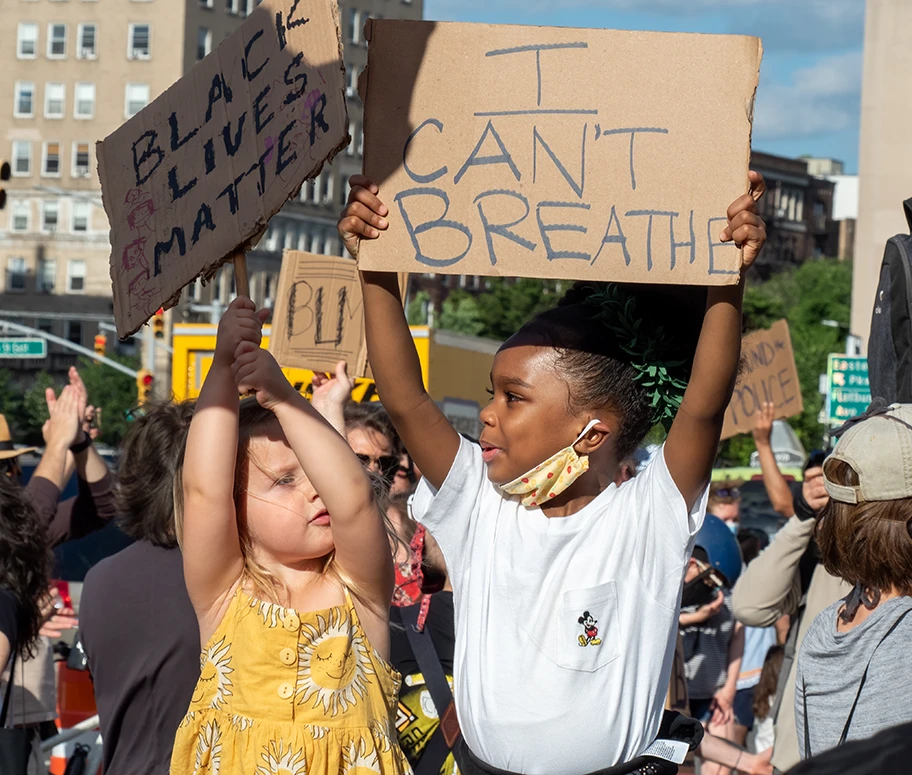 George Floyd Proteste in Grand Army Plaza, New York, 7. Juni 2020.