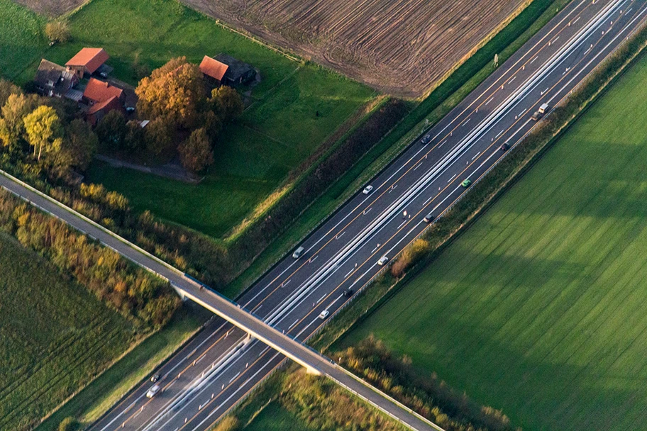 Autobahn 31, Gescher, Nordrhein-Westfalen, Deutschland.