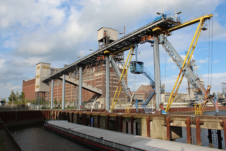 Getreideverkehrsanlage, Pier A in Bremen, Getreidestrasse.