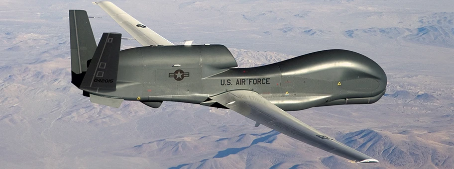 Eine RQ-4 Global Hawk Drohne der US-Streitkräfte.