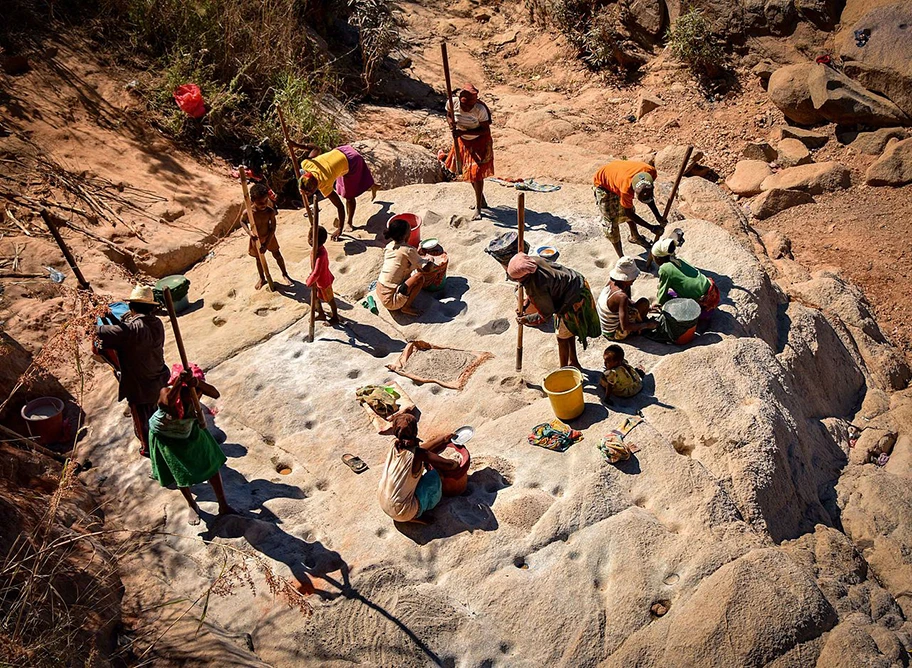 Goldgewinnung in Madagaskar, Juni 2016.