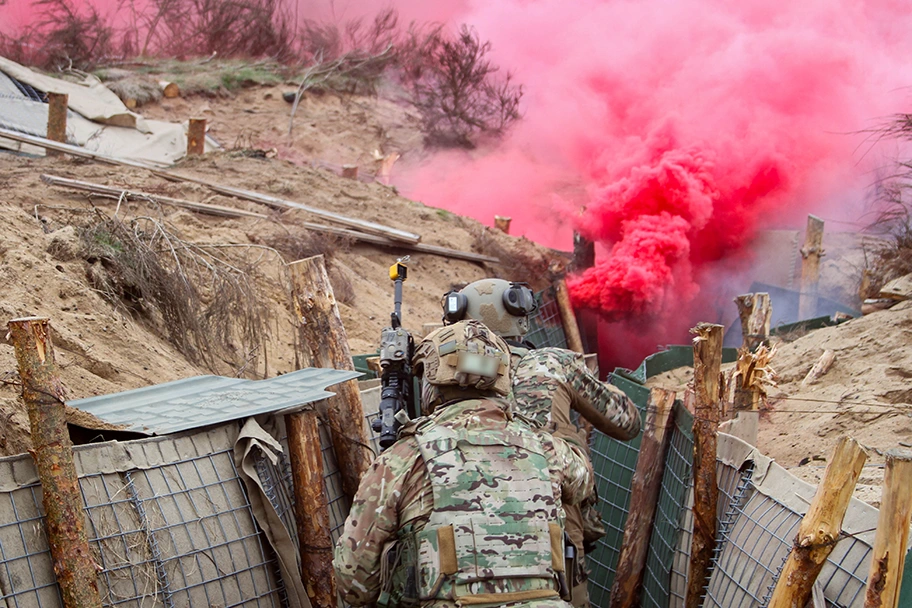 NATO-Soldaten bei einer Übung in Polen, 16. April 2025.