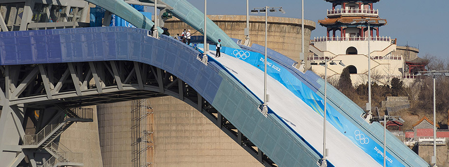 Olympische Spiele in Peking (Big Air), Februar 2022.