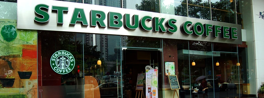 Starbucks Coffee Shop in Guangzhou, China.
