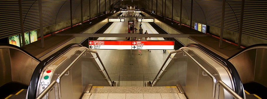 «Hakaniemi» Metrostation in Helsinki, Finland.