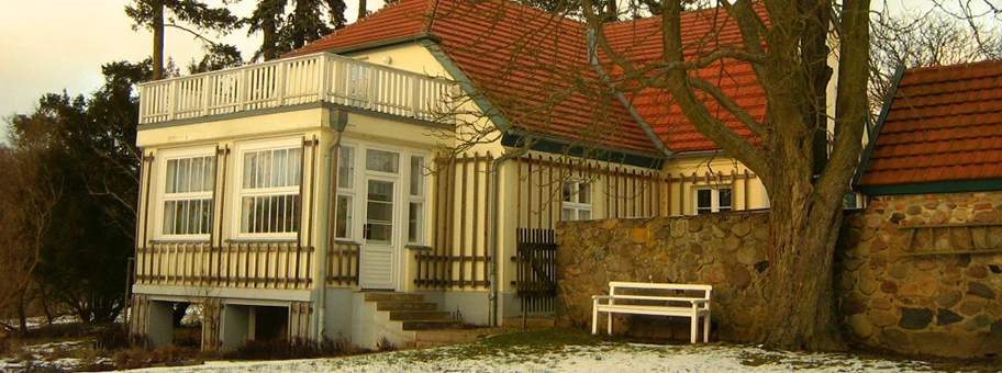 Das Wohnhaus von Hans Fallada in Carwitz (Gemeinde Feldberger Seenlandschaft) in Mecklenburg.