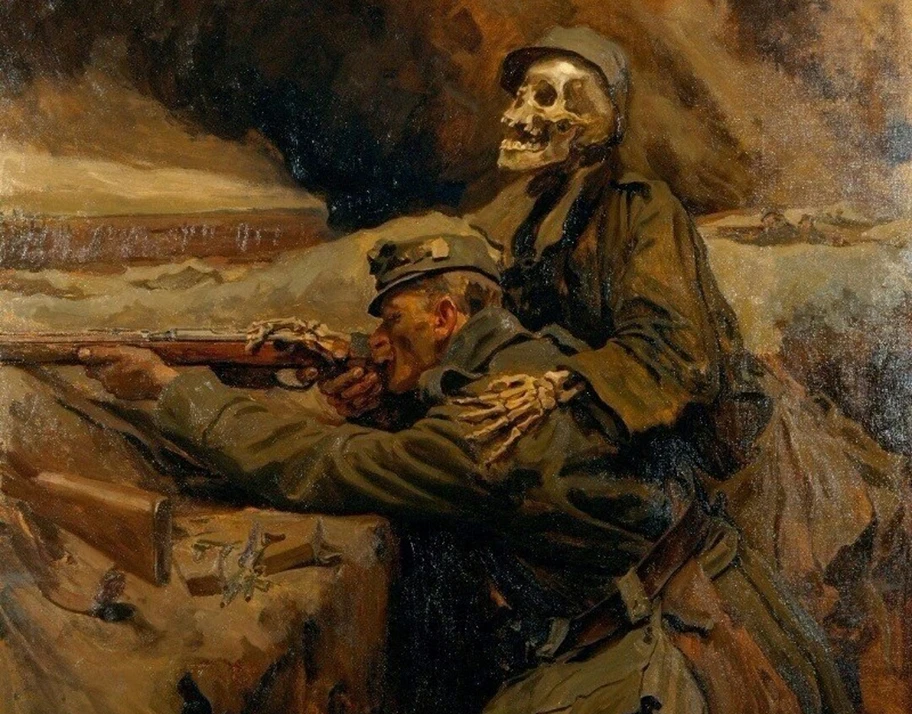 Soldat und Tod.