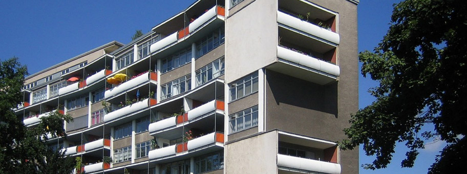 Berlin, Hansaviertel. Wohnhaus (Walter-Gropius-Haus), Architekt: Walter Gropius.