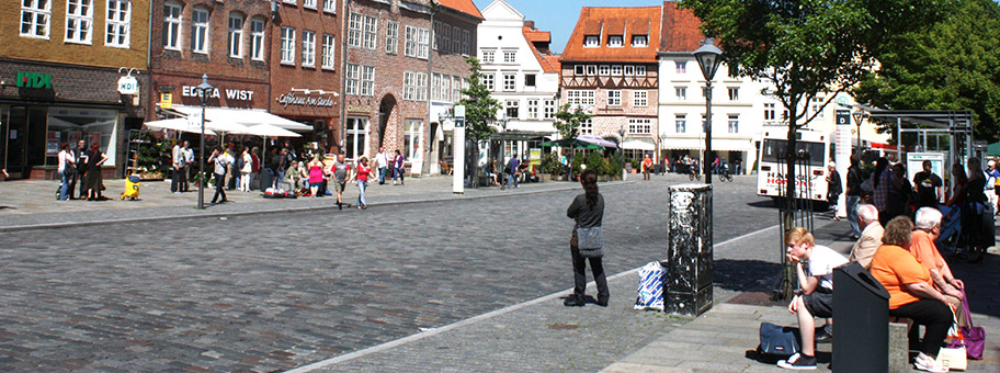 Innenstadt von Lüneburg.