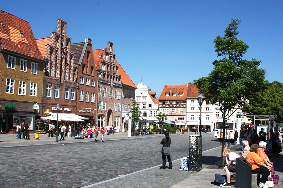 Innenstadt von Lüneburg.