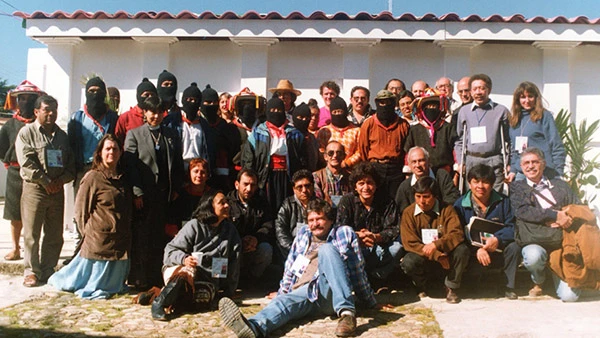 Mitglieder des Ejército Zapatista de Liberación Nacional (EZLN) in Mexiko, Juli 2022.
