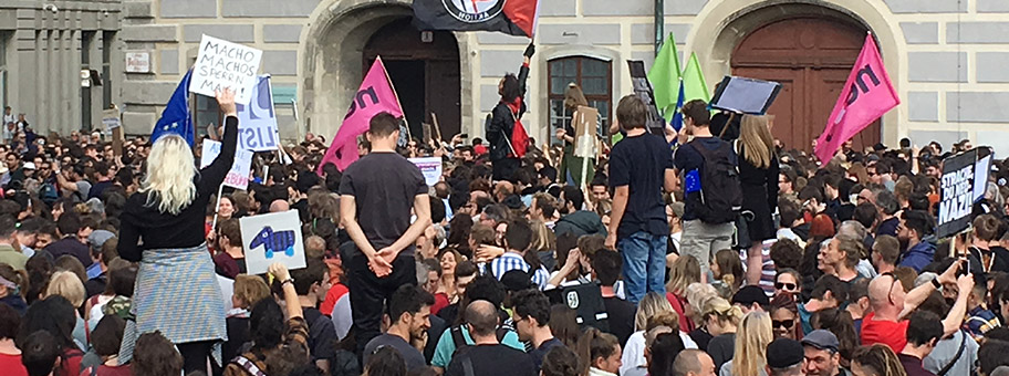 Demo Rücktritt Jetzt! - Heinz-Christian Strache Ibiza-Affäre 18. Mai 2019.
