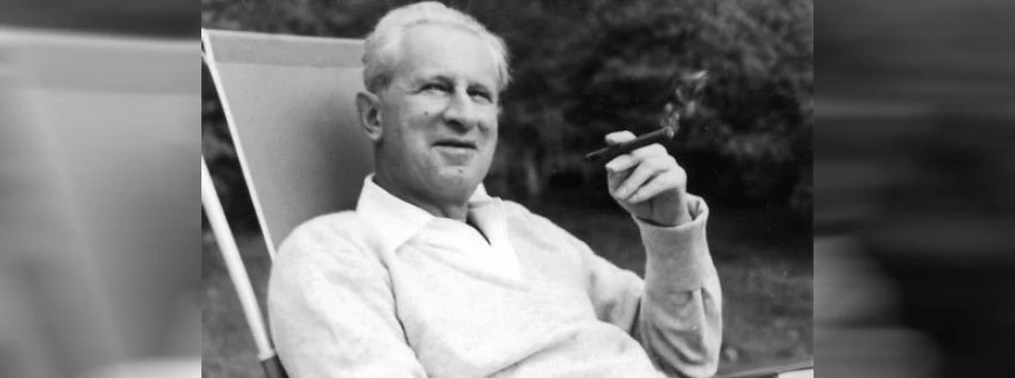 Herbert Marcuse in Newton, Massachusetts, 1955.