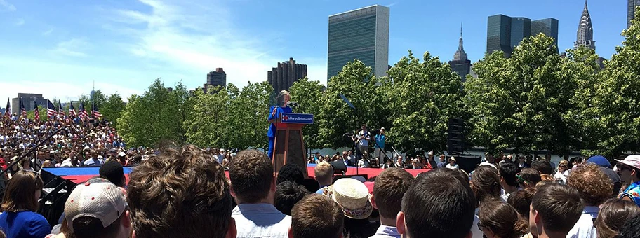 Hillary Clinton bei einer Wahlkampfrede im Juni 2016.