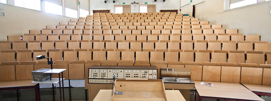 Hörsaal der Universität Erfurt.