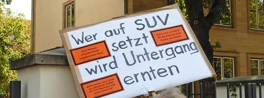 Verkehrswende Demo #aussteigen zur IAA in Frankfurt, September 2019.