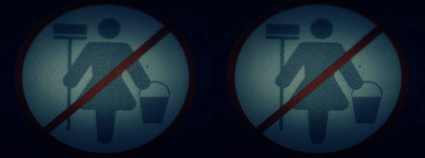 Bei uns, die wir uns sowieso keine Putzfrau leisten können, wird nicht so viel geputzt.