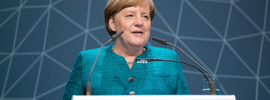 Angela Merkel in Hamburg, April 2017.