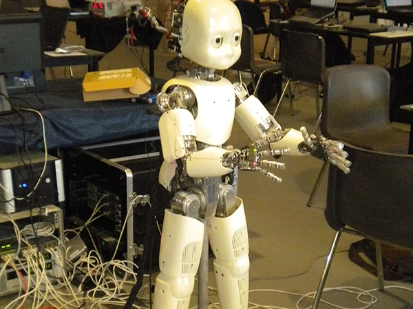 Der Roboter iCub in der Entwicklungsumgebung.