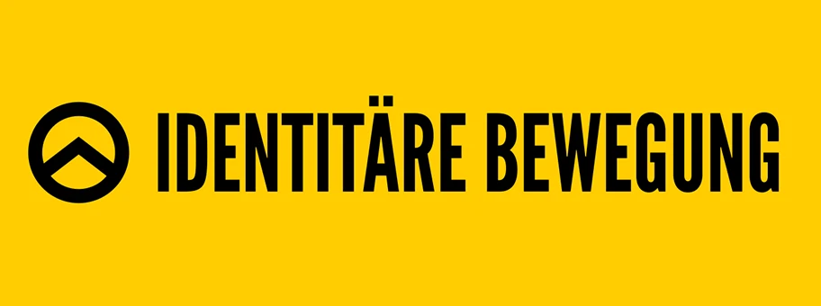 Logo der Identitären Bewegung mit Lambda und Text.