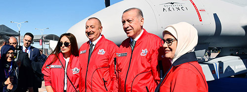 Recep Tayyip Erdoganin in Aserbaidschan, Mai 2022.