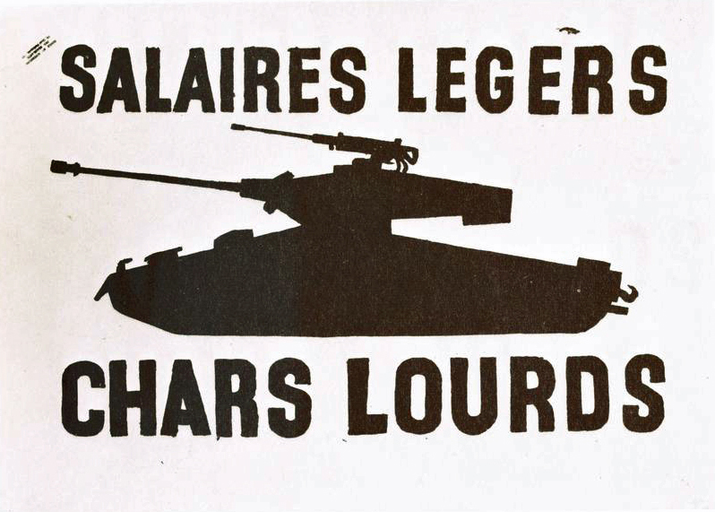 Salaires legers, chars lourds