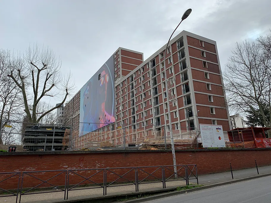 Die Sozialbausiedlung Gagarine im Randbezirk von Paris, Februar 2020.