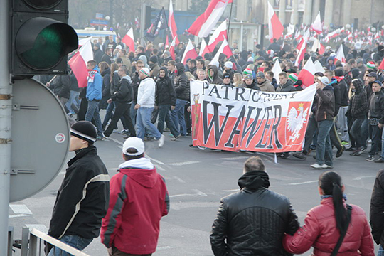 Marsch der Unabhängigkeit in Warschau, 2013.
