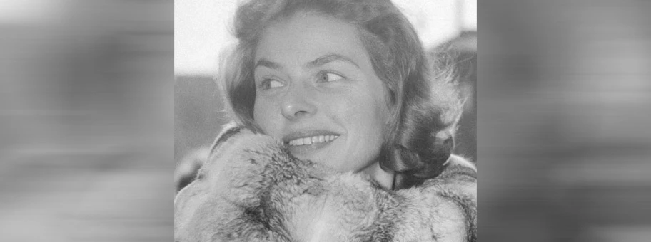 Der schwedische Schauspielerin Ingrid Bergman in Amsterdam, Februar 1960.