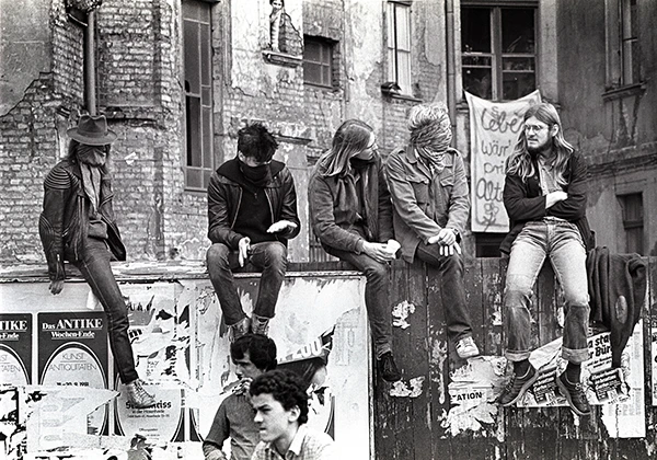 Hausbesetzer in Berlin, Kreuzberg (1981).