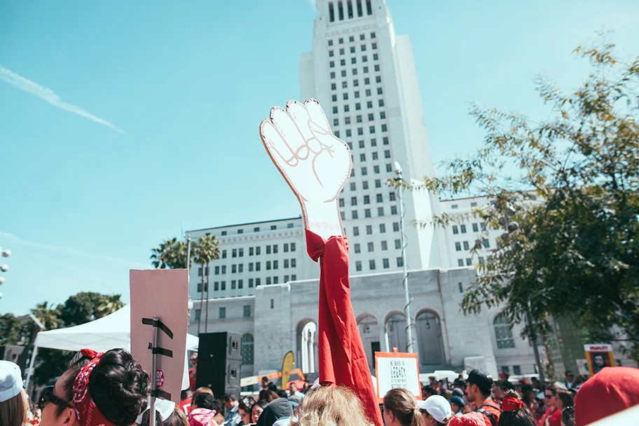 International Womens Day Strike, Los Angeles, März 2017.